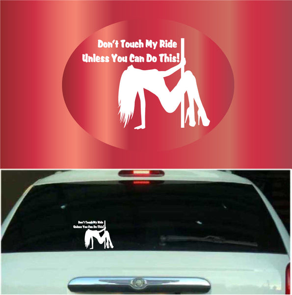 Don 't touch my Toyota Sticker Sticker Vinyl Decal Foil Lettering Logo