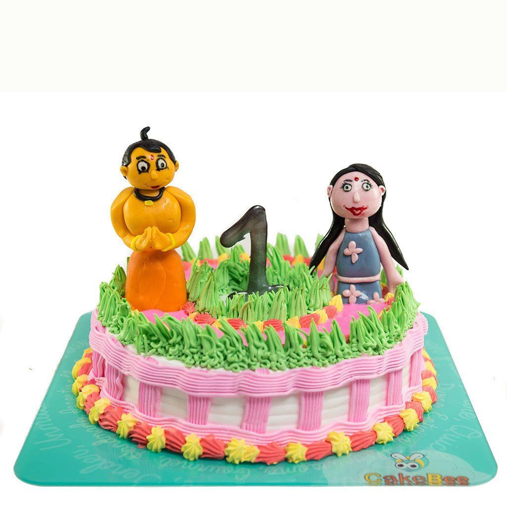 Buy Chota Bheem & Chutki Fondant Cake| Online Cake Delivery - CakeBee