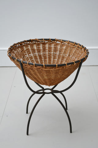 Vintage Rattan/Wicker Planter/basket - 1950's - SOLD