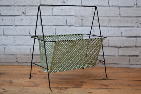 Danish Vintage Metal Magazine Rack - SOLD