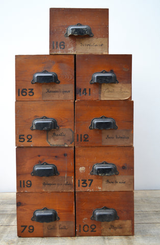 Antique French Herbalist Drawers - SOLD OUT!