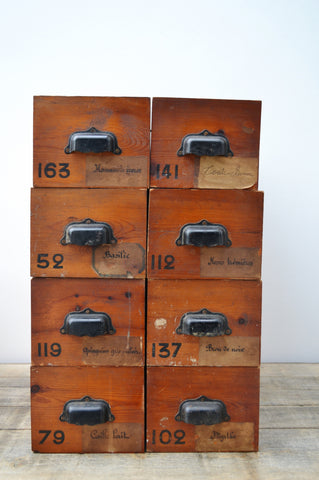 Antique French Herbalist Drawers - SOLD OUT!
