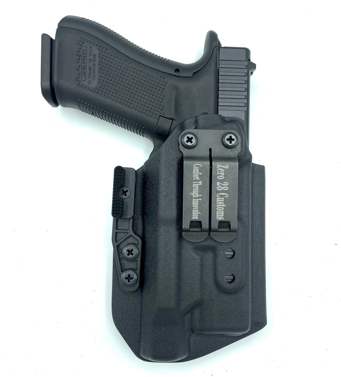 Black Kydex Light Bearing Holster for Glock 17 22 31 Inforce APL 