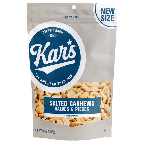 Kars Salted Cashews Halves And Pieces 9oz Kars Nuts 