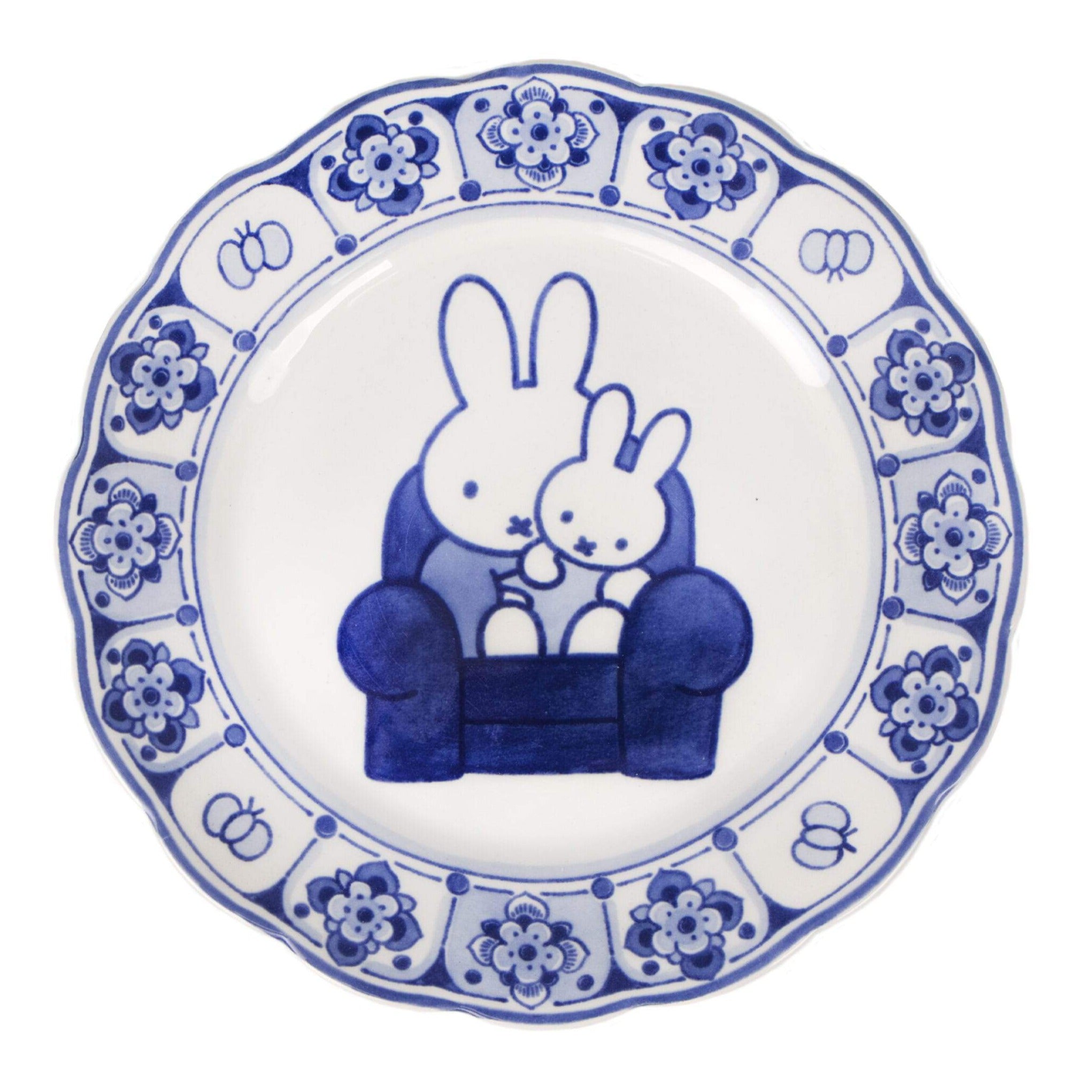 Terugbetaling schoolbord Occlusie Miffy Decorative Plate Delft Blue by Royal Delft | zillymonkey