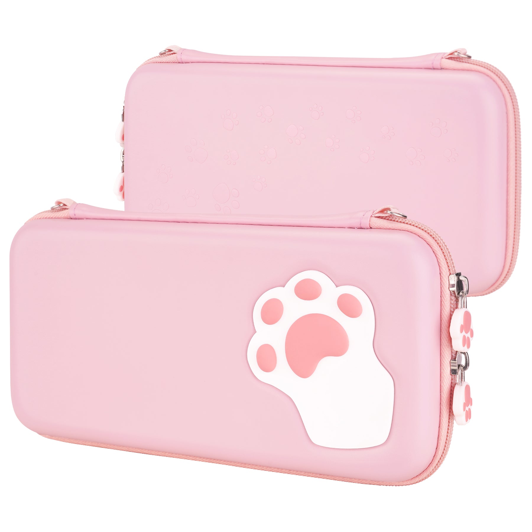 ristet brød Inficere i dag PlayVital Pink Switch Lite Travel Carrying Case, Cat Paw Hard Portable –  playvital