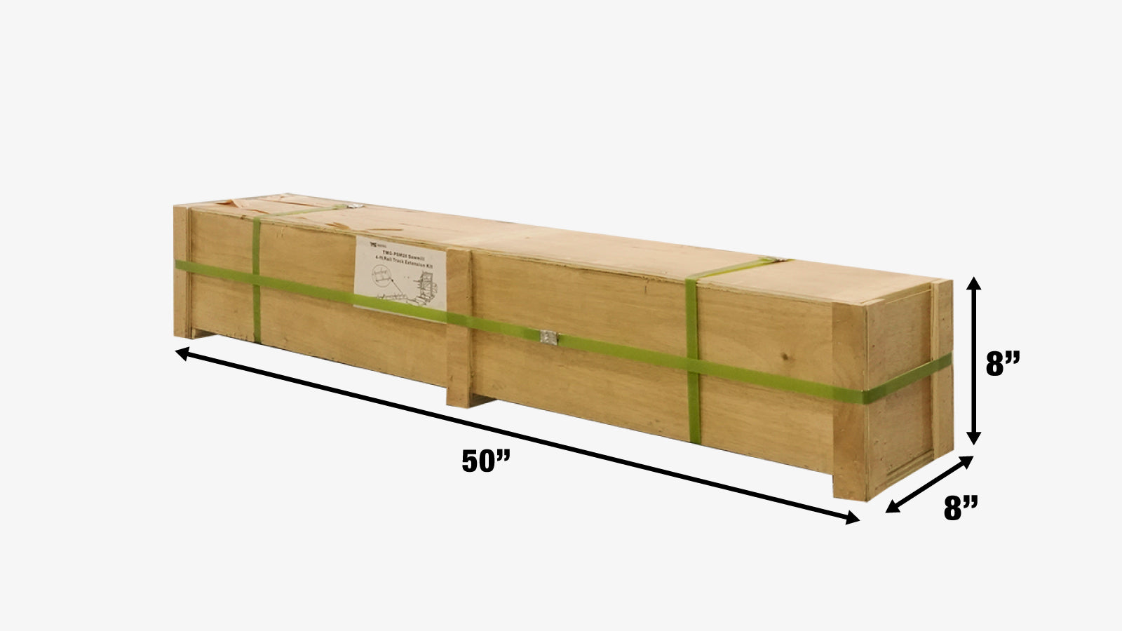 TMG Industrial 4-ft Track Extension Kit for TMG-PSM26 and PSM27 Portable Sawmill, SKU# TMG-PSM26-4EX-shipping-info-image