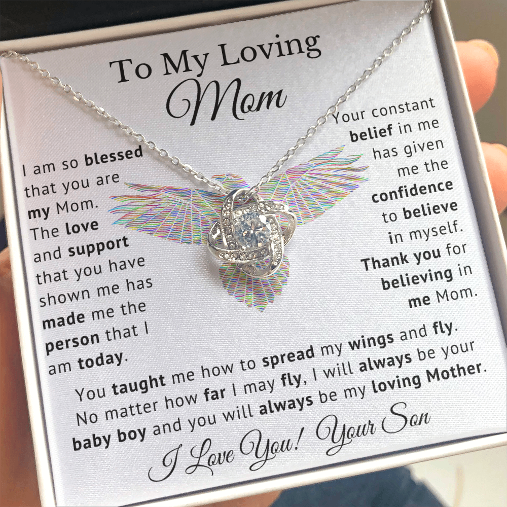 To My Loving Mom - Love Knot - Boy Version
