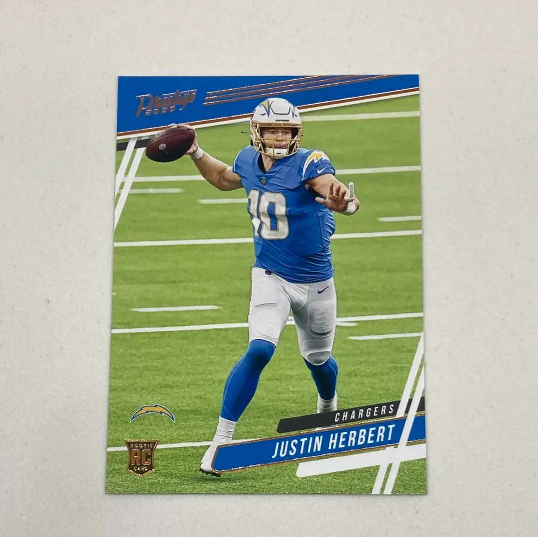 : 2021 Donruss #70 Justin Herbert Los Angeles Chargers NFL  Football Card NM-MT : Collectibles & Fine Art