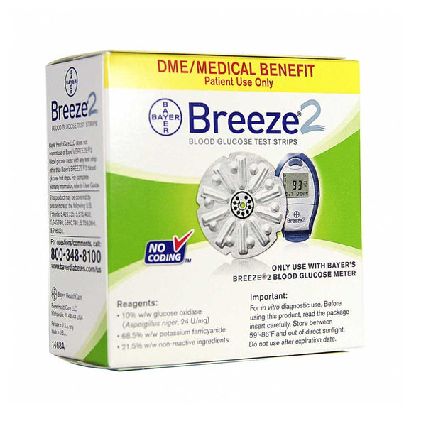 breeze 2 glucose test strips