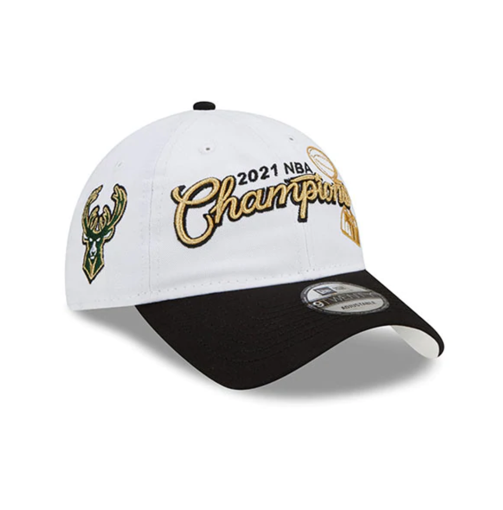 new era bucks championship hat