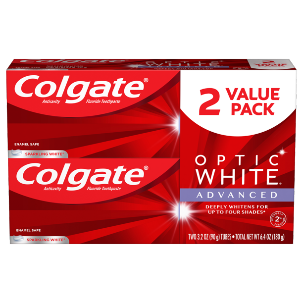 colgate optic white advanced whitening with hydrogen peroxide