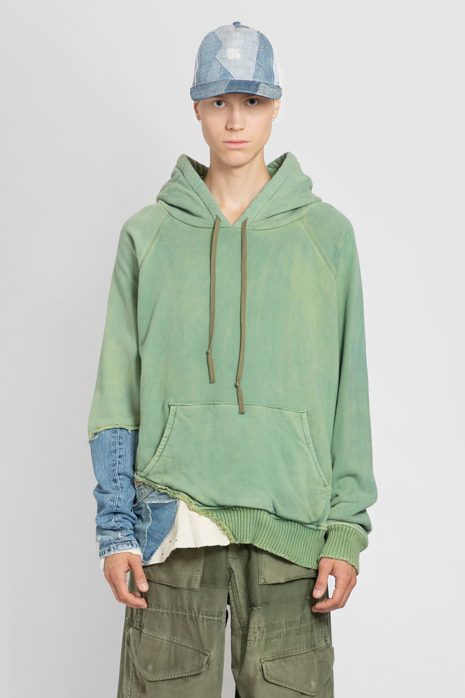 GREG LAUREN MAN GREEN SWEATSHIRTS - GREG LAUREN - SWEATSHIRTS