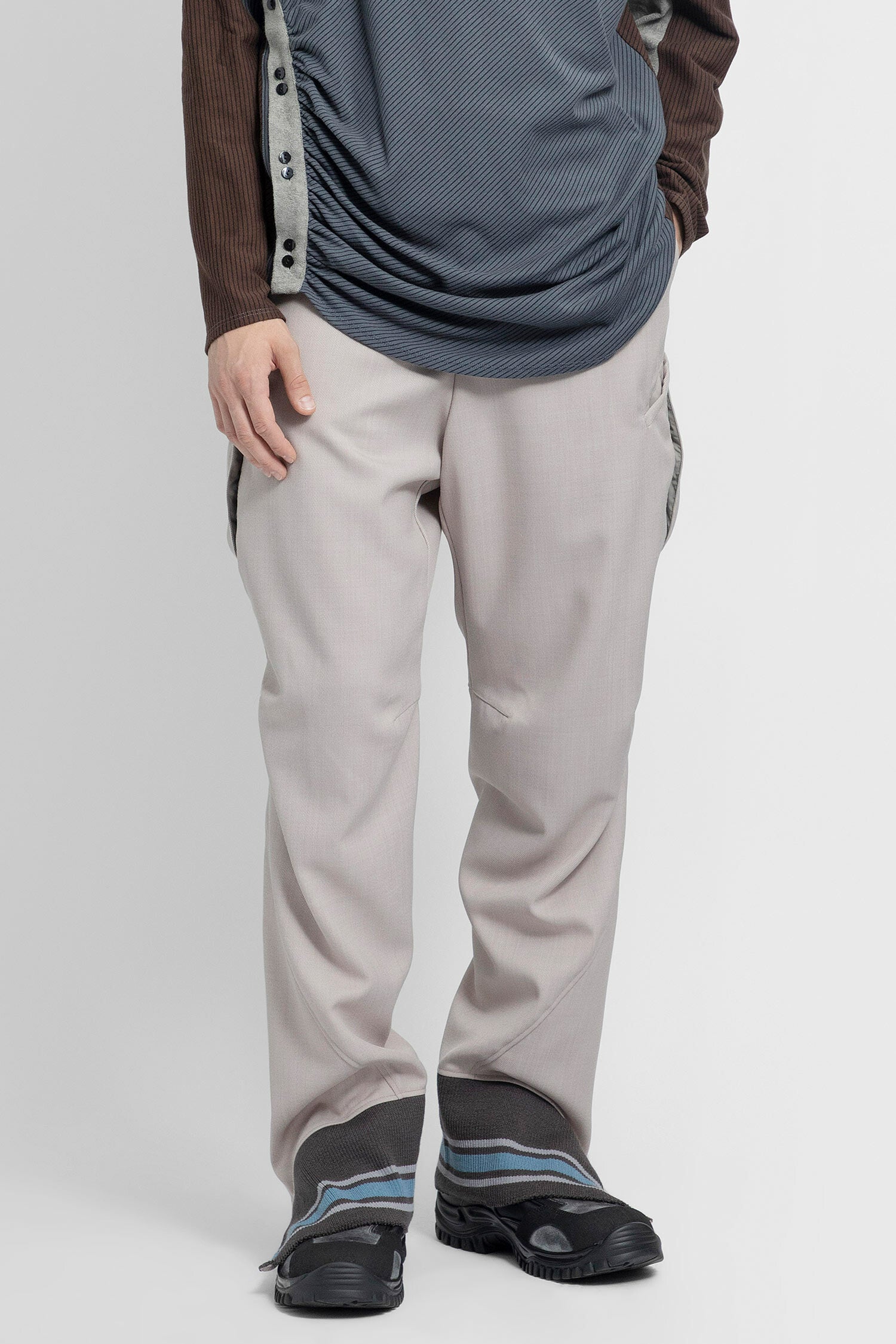 KIKO KOSTADINOV MAN BEIGE TROUSERS - KIKO KOSTADINOV - TROUSERS