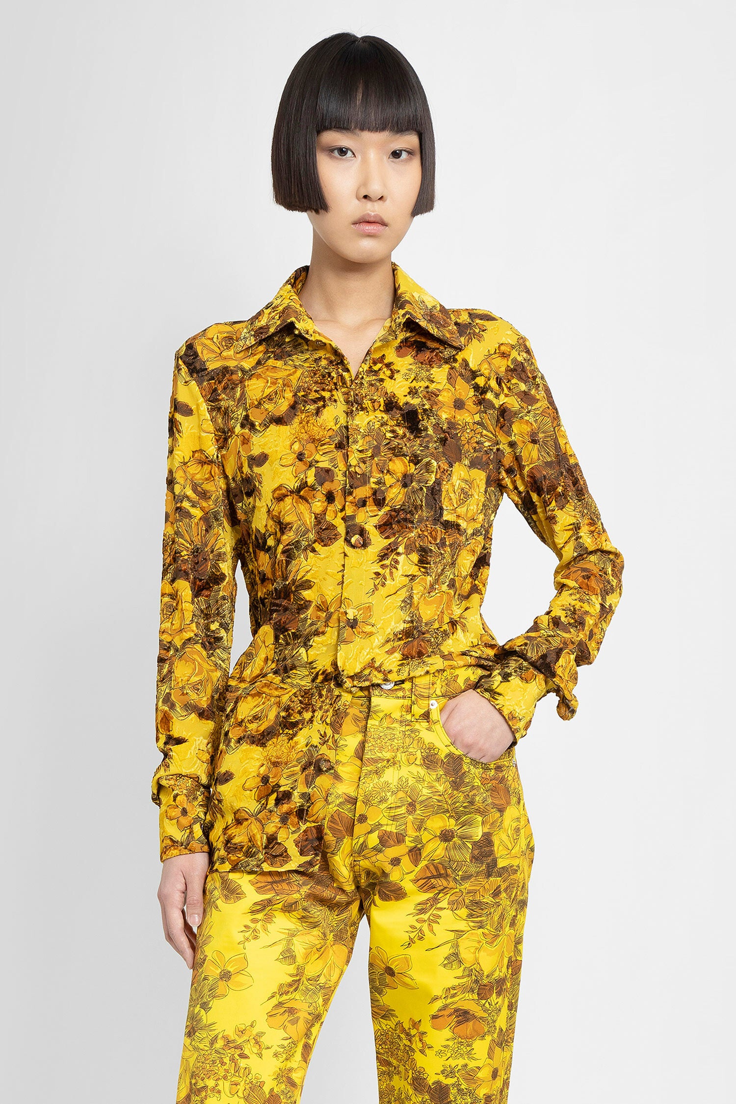 KWAIDAN EDITIONS WOMAN YELLOW SHIRTS - KWAIDAN EDITIONS - SHIRTS