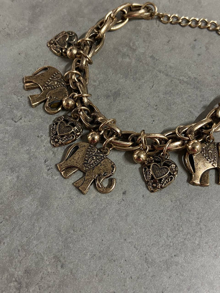 Elephant charms bracelet - White Store Armenia