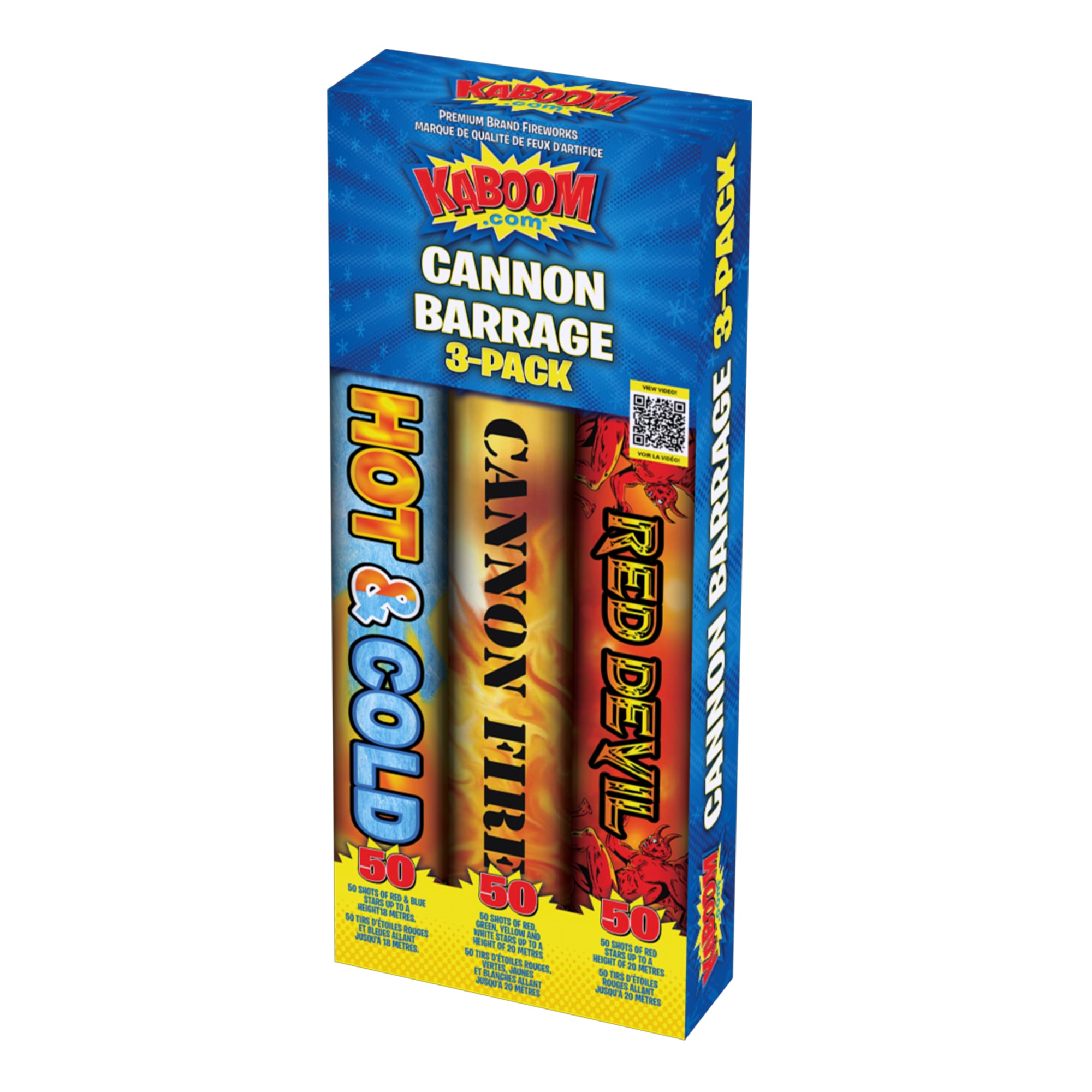 KABOOM Cannon Barrage, 3 Pack Giant Tiger