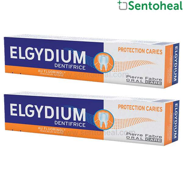 elgydium toothpaste decays protection 2 x 75ml