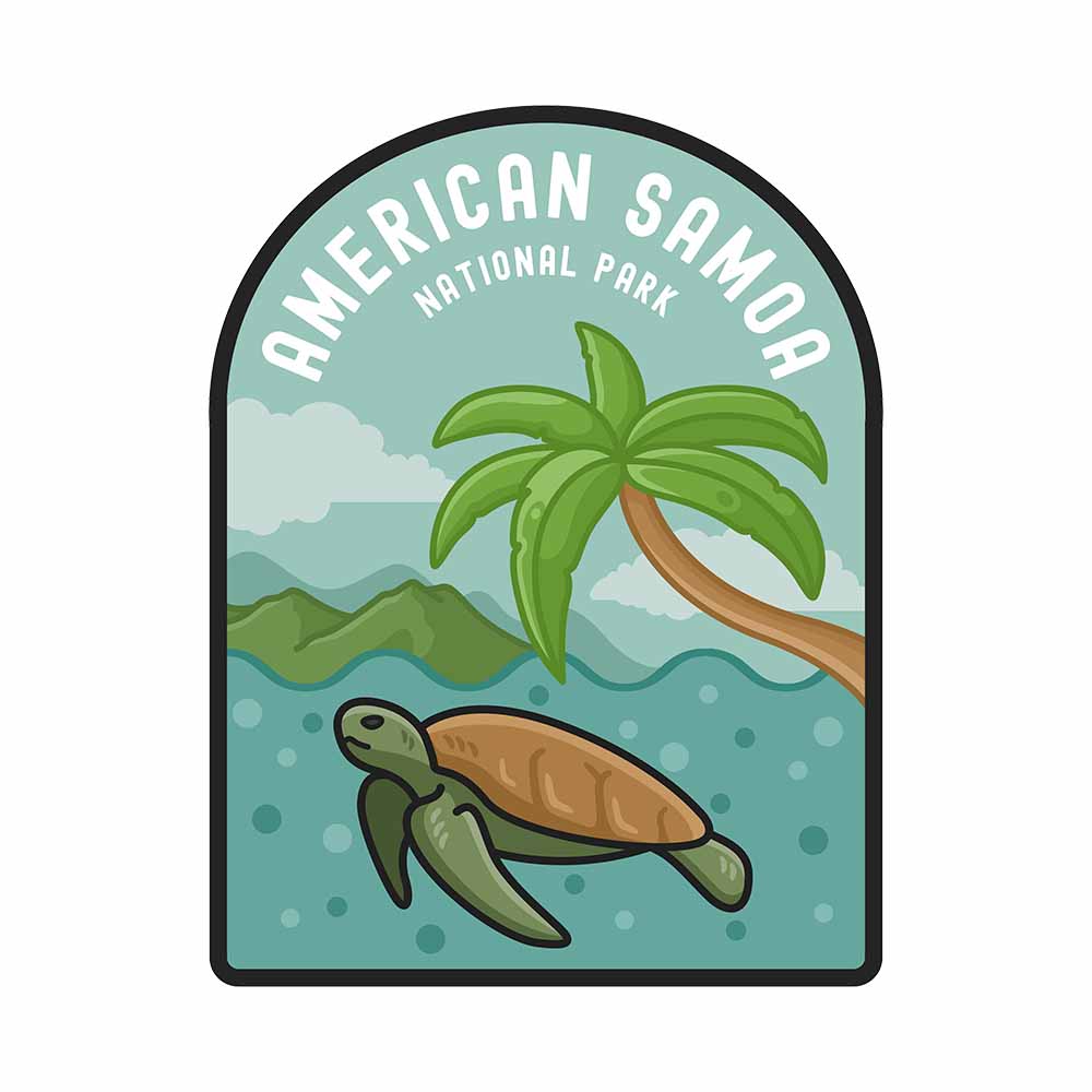 American Samoa National Park Sticker – Done by Alex