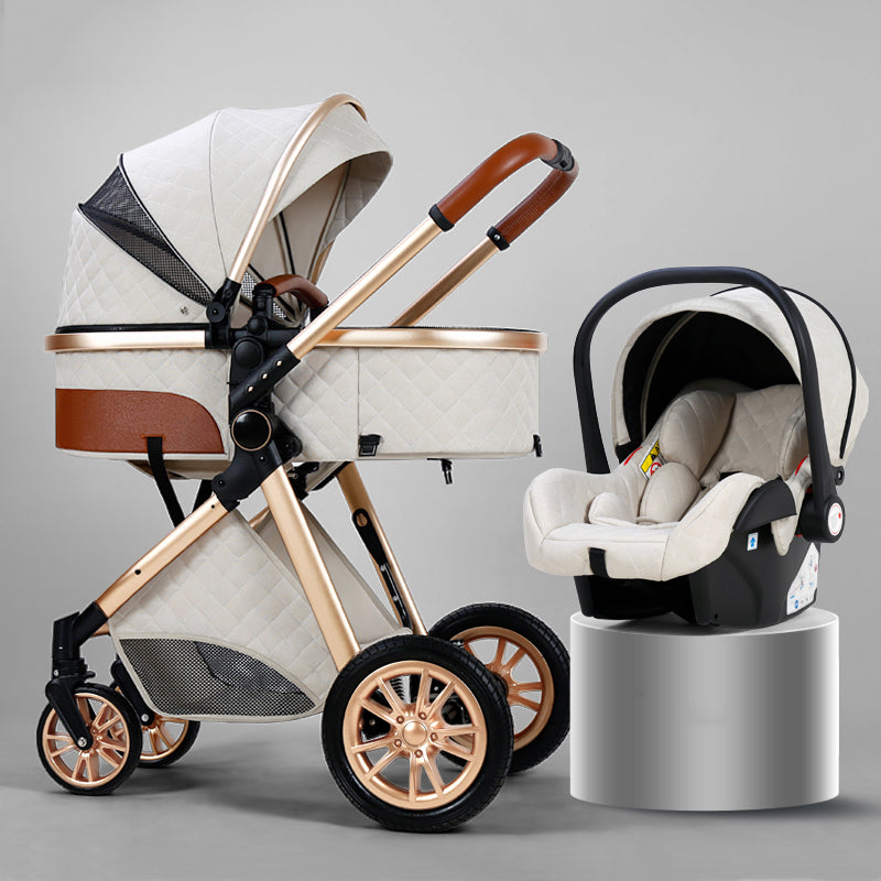 Baby Stroller 2 in 1 Carriage Foldable Luxury Pushchair High Landscape –  Fraciyal