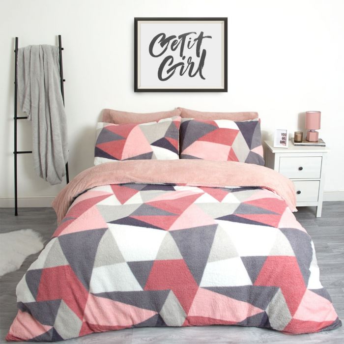 pink fleece duvet