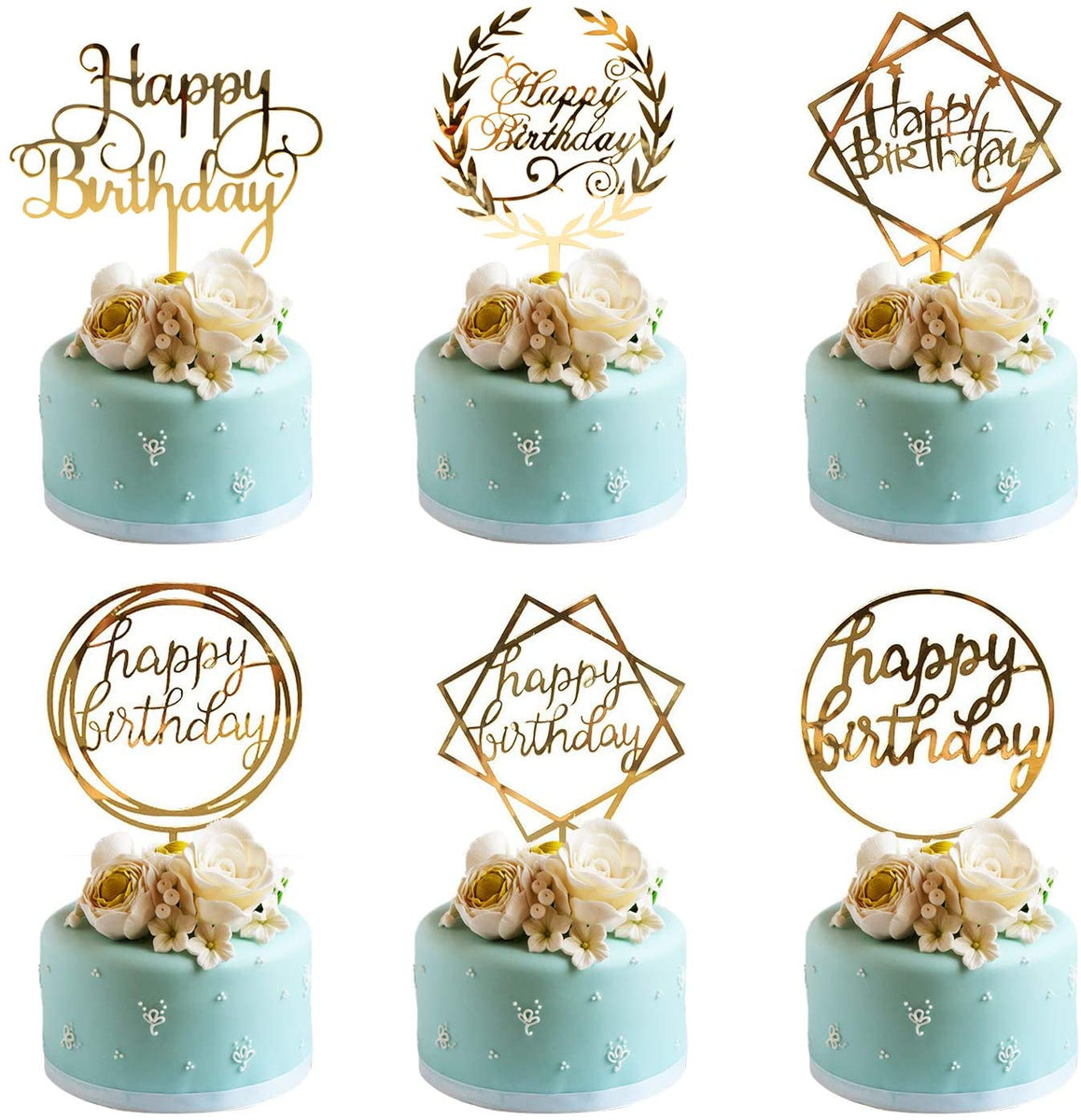 Party Decoration Gold Number Party Supplies Acrylic Decor Cake Topper 