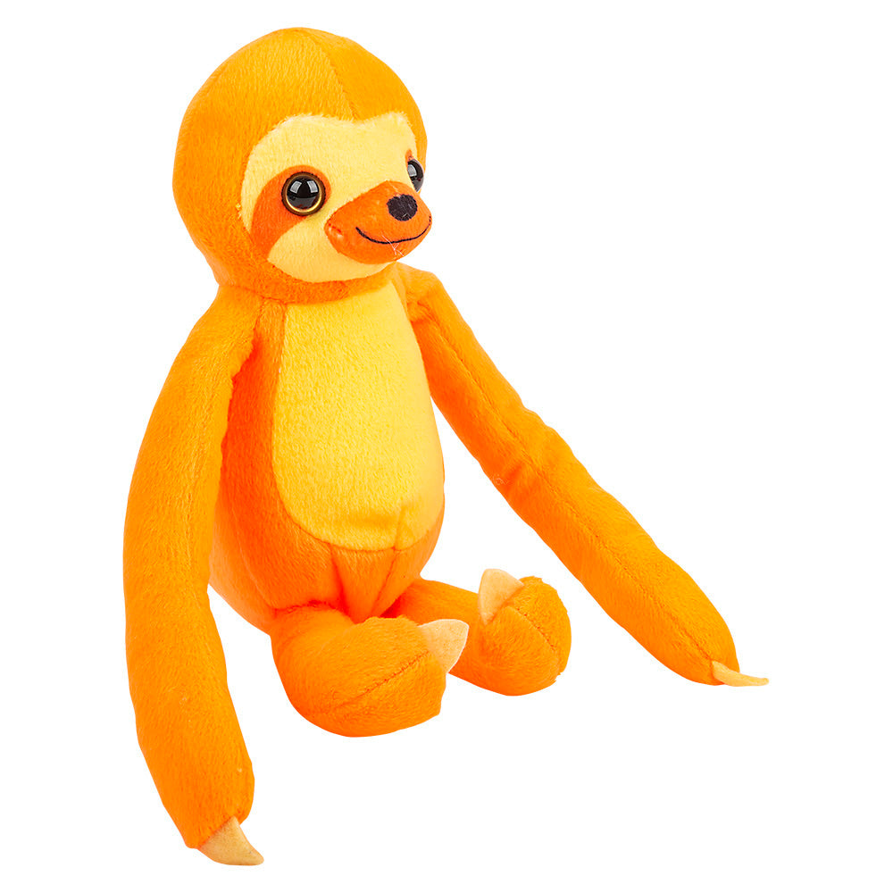 orange sloth stuffed animal