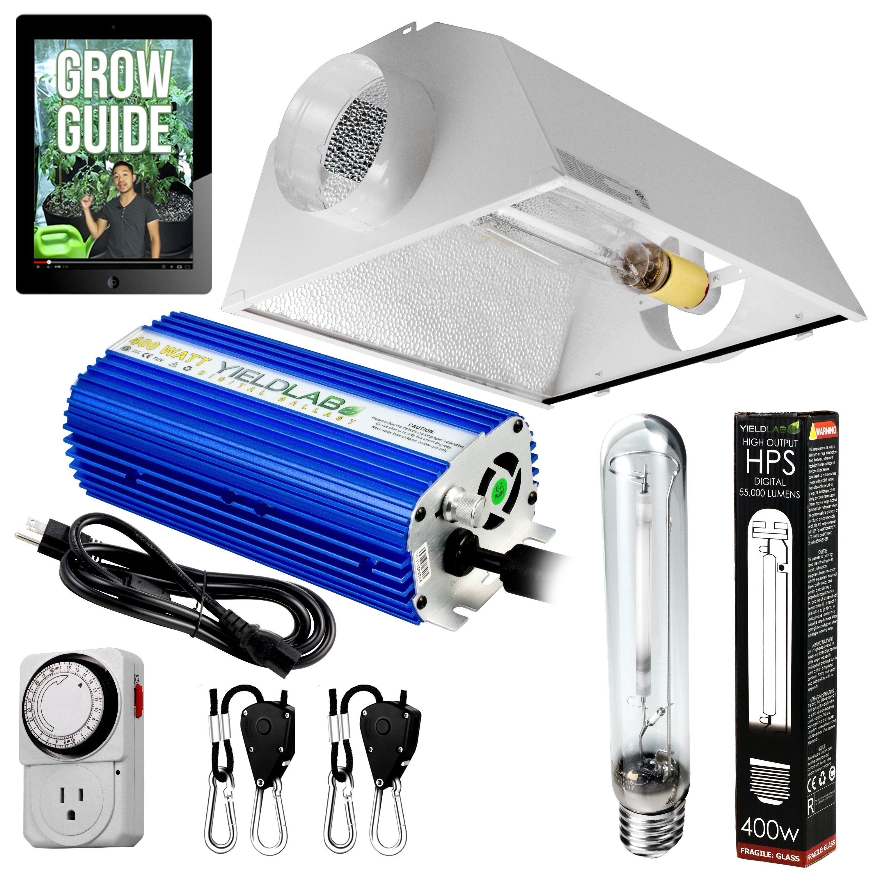 400W Grow Kit | HPS Light Kits GrowAce