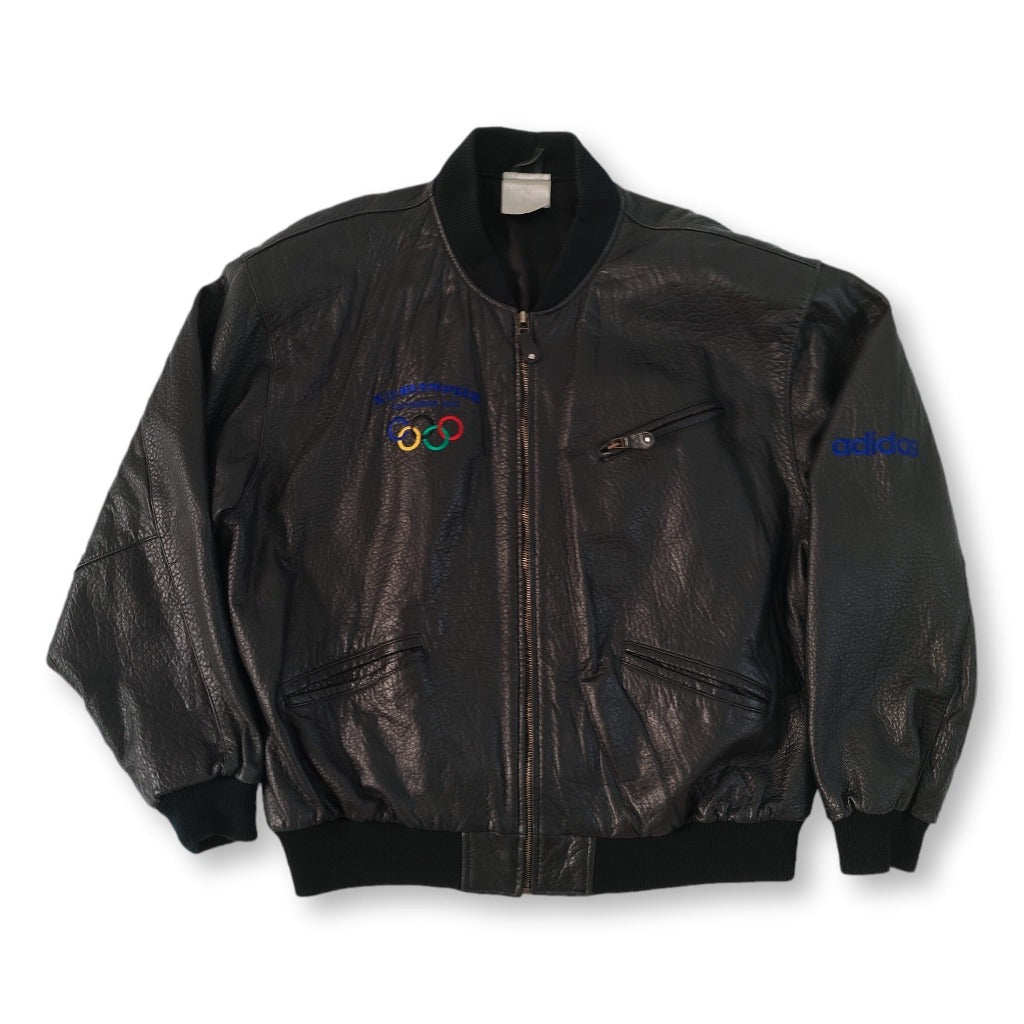 80s black Olympics leather | Vintage Adidas – Retroiscooler