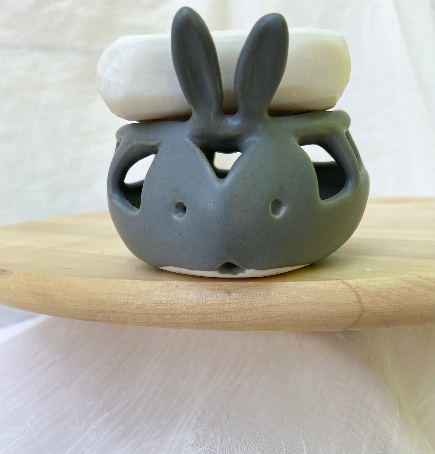 Soap Dish Rabbit // Dark Grey