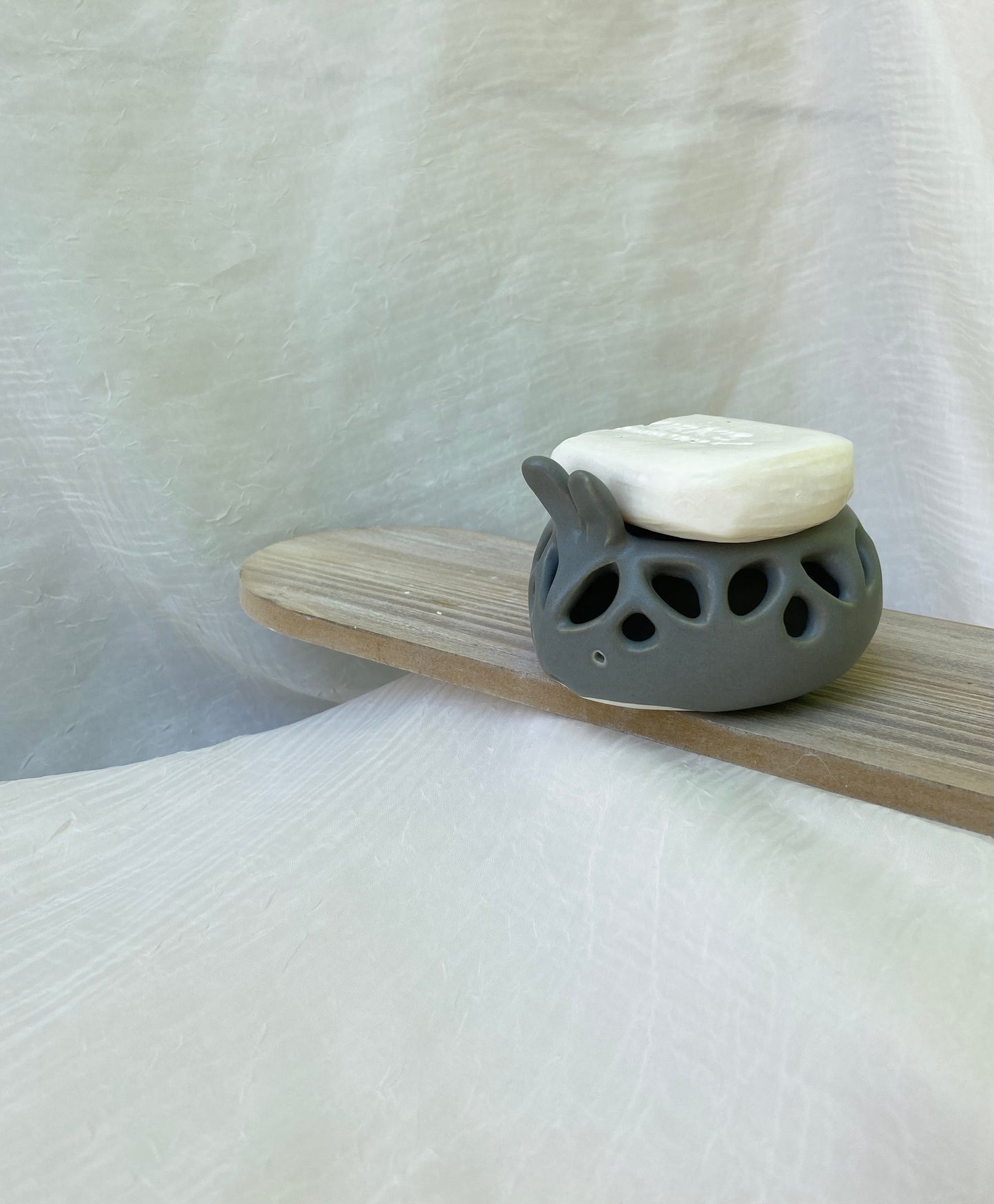 Soap Dish Rabbit // Dark Grey