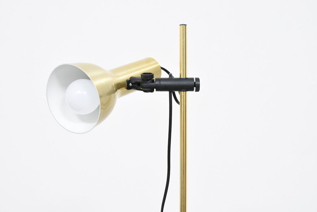 1970s floor lamp with brass finish