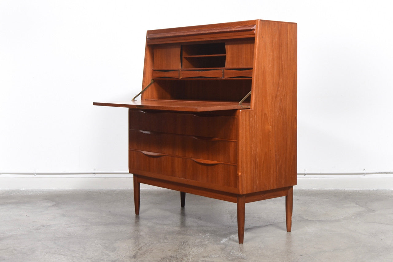 Teak secretary by Erling Torvits
