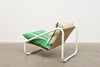 1980s metal + canvas lounger