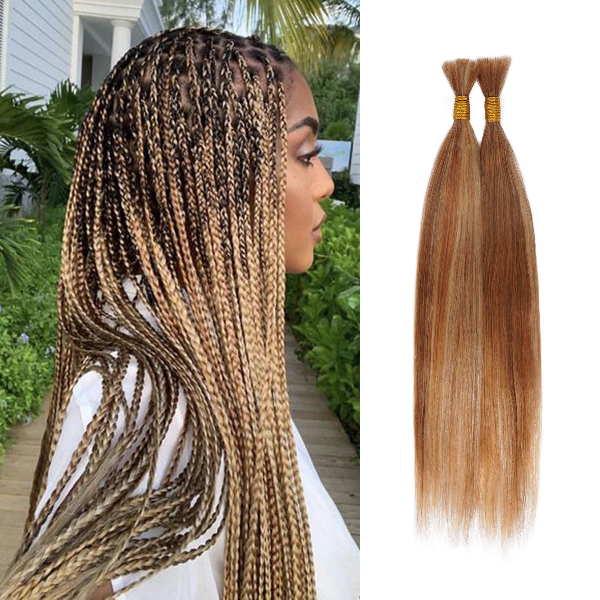 Starlet 100 Virgin Unprocessed Human Braiding Hair 27613 Honey Blond 3437