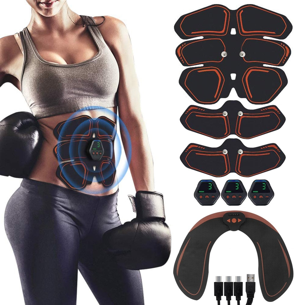 Smart Abs Simulator Muscle Abdominal Hip Trainer Training Fitness Gear Toning 