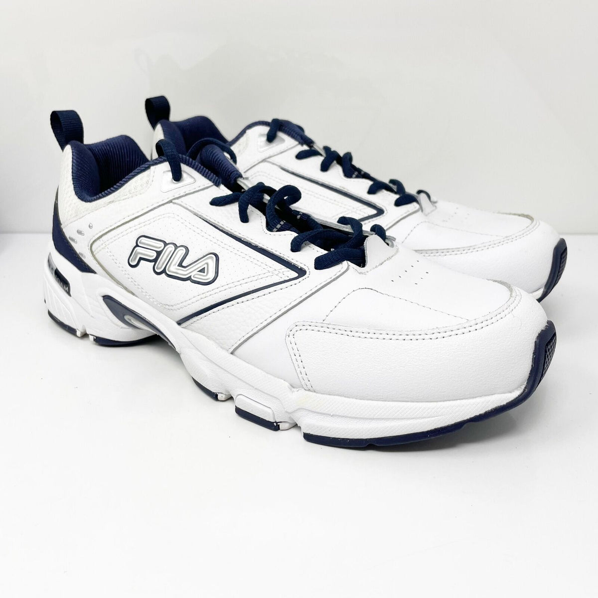 Fila Mens DLS Memory Foam 1GW01225-109 White Casual Shoes Sneakers