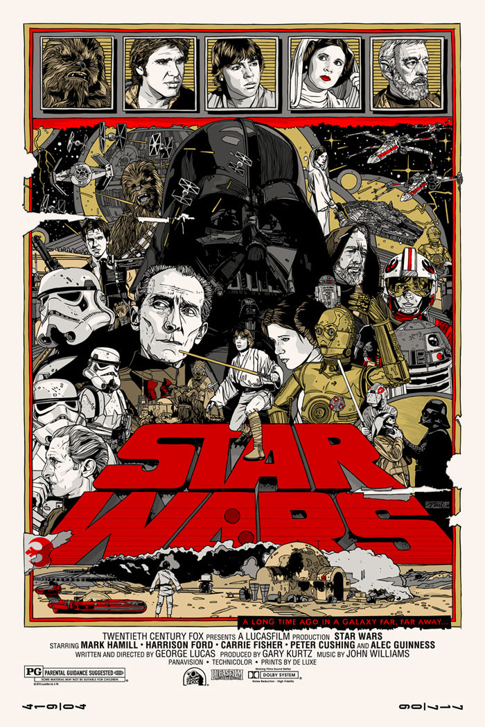 star wars trilogy poster set