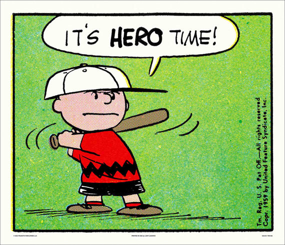 Peanuts It's Hero Time Poster