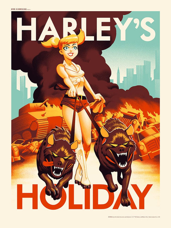 Harley's Holiday Screenprinted Poster