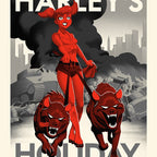 Harley's Holiday Variant Screenprinted Poster