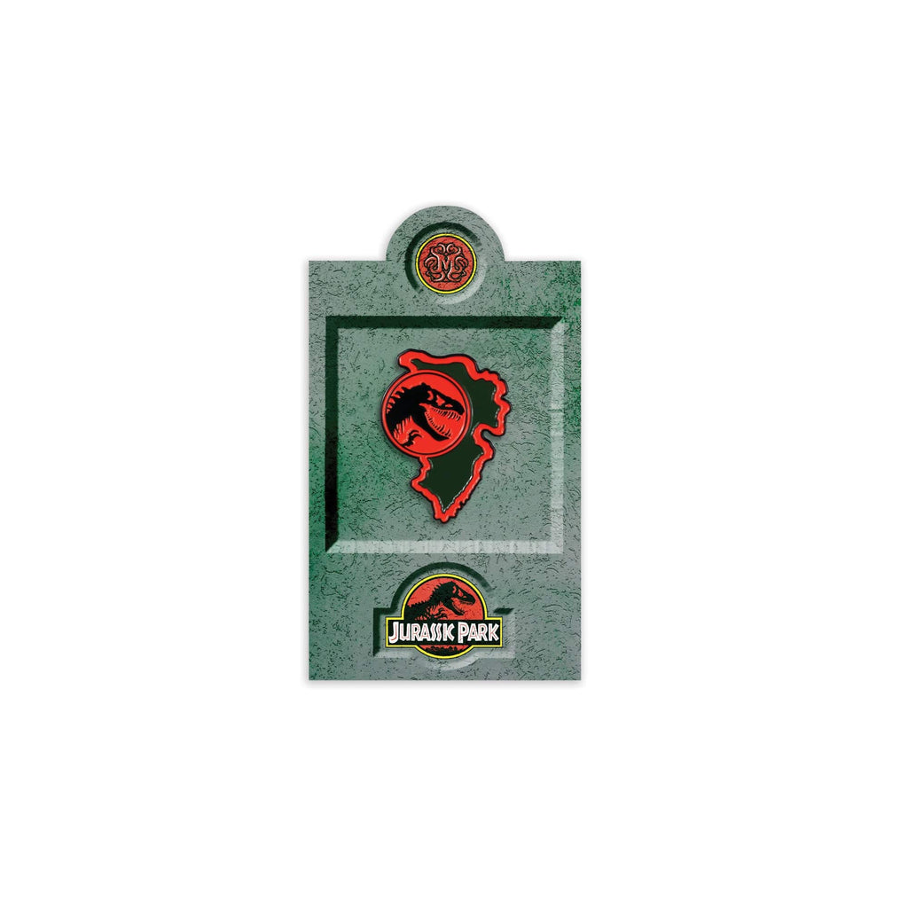 Jurassic Park Tyrannosaurus Rex Paddock Sign Enamel Pin Mondo 