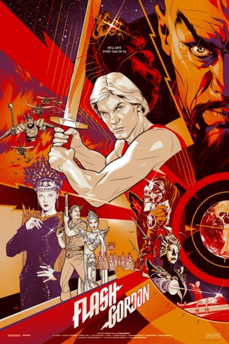 Flash Gordon 1980 Film Martin Ansin poster