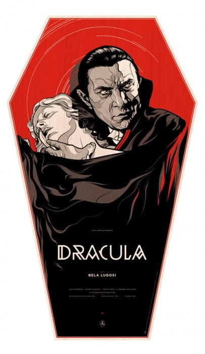 Dracula   Wood Coffin Variant Martin Ansin poster