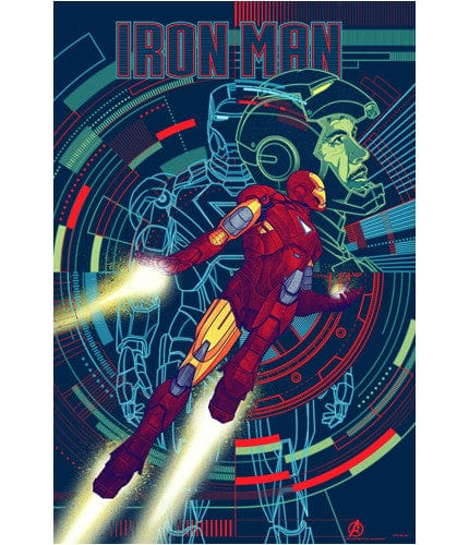 The Avengers Iron Man Kevin Tong poster