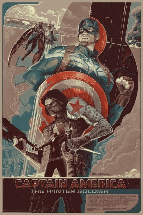 Captain America The Winter Soldier Variant Rich Kelly poster