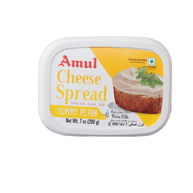 Amul Cheese Spread Yummy Plain, 200g Jaldi