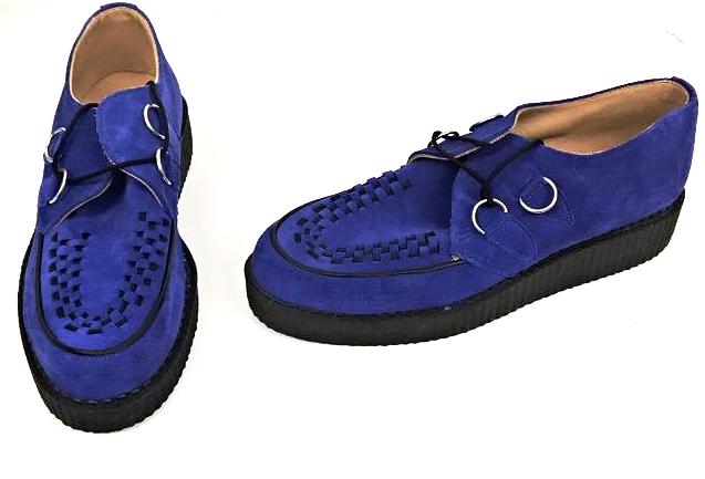 blue suede creepers