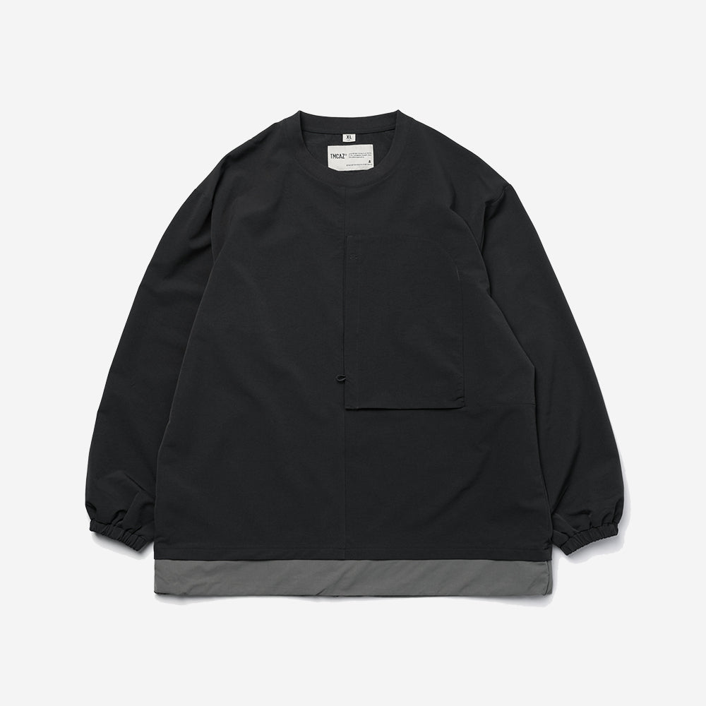 シンプルでおしゃれ SEE SEE NYLON CREW BLACK XL - ecotours-of