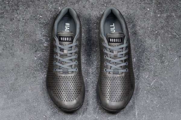 mens grey leather trainers